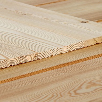 Profilholz glatt, Faseprofil sibirische Lärche 14x38 mm